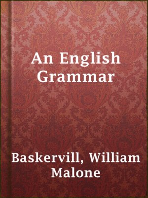 cover image of An English Grammar